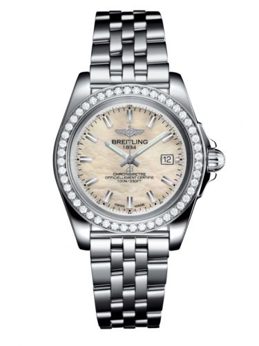 Galactic 32 Sleek Edition Stainless Steel / Diamond / Pearl / Bracelet
