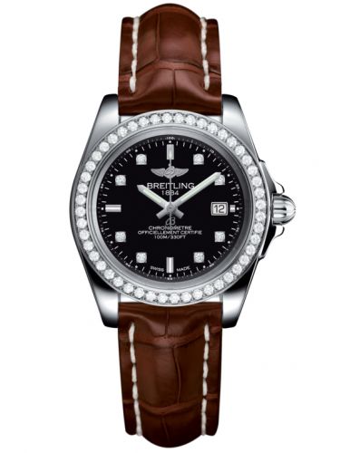 Galactic 32 Sleek Edition Stainless Steel / Diamond / Trophy Black Diamond / Croco