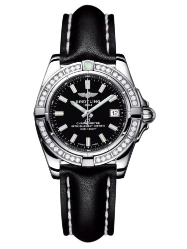 Galactic 32 Stainless Steel / Diamond / Onyx Black / Calf