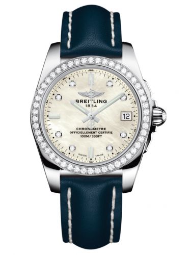 Galactic 36 Stainless Steel / Diamond / Pearl Diamond/ Calf