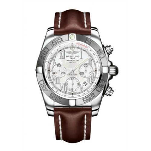 Chronomat 44 Stainless Steel / White - Roman / Calf