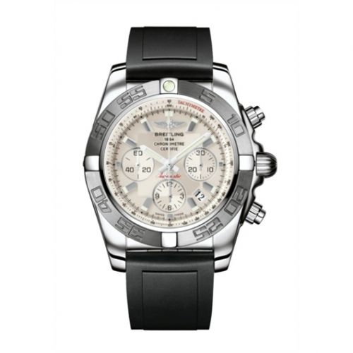 Chronomat 44 Stainless Steel / Silver / Rubber