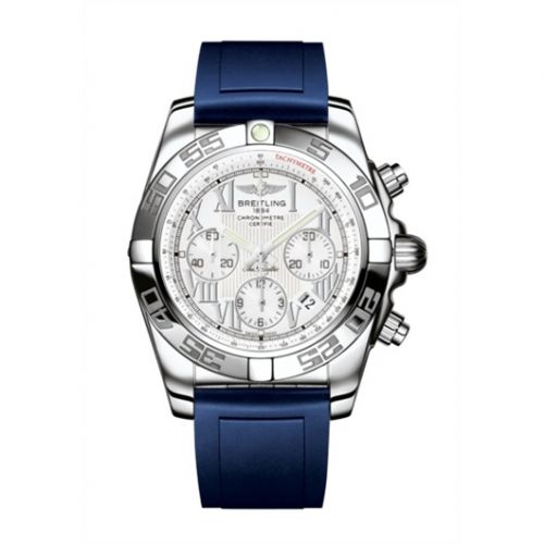 Chronomat 44 Stainless Steel / Antarctica White / Rubber