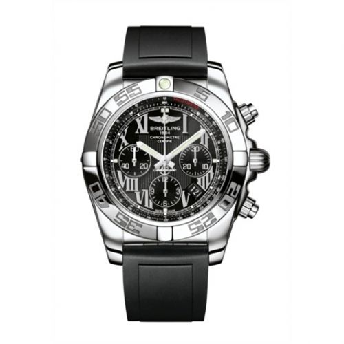 Chronomat 44 Stainless Steel / Onyx Black Roman / Rubber