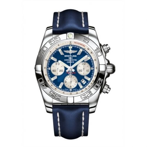 Chronomat 44 Stainless Steel / Blue / Calf / Pin