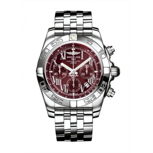 Chronomat 44 Stainless Steel / Mirage Red / Bracelet