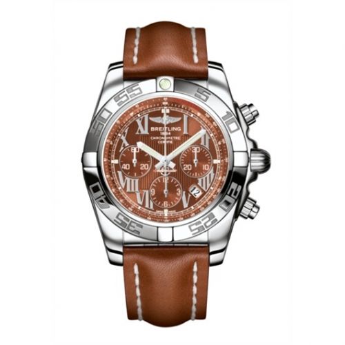 Chronomat 44 Stainless Steel / Amber / Calf