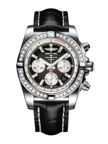 Chronomat 44 Stainless Steel / Diamond / Onyx Black / Croco