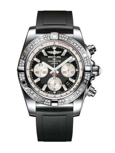 Chronomat 44 Stainless Steel / Diamond / Onyx Black / Rubber