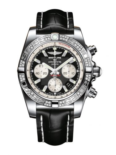 Chronomat 44 Stainless Steel / Diamond / Onyx Black / Croco