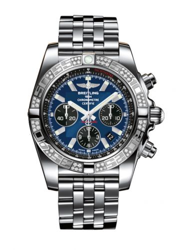 Chronomat 44 Stainless Steel / Diamond / Blackeye Blue / Bracelet