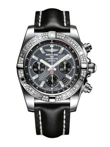 Chronomat 44 Stainless Steel / Diamond / Blackeye Gray / Calf