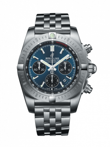 Chronomat B01 Chronograph 44 Stainless Steel / Blackeye Blue / Bracelet