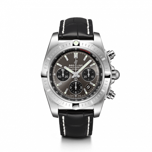 Chronomat B01 Chronograph 44 Stainless Steel / Blackeye Grey / Croco / Folding