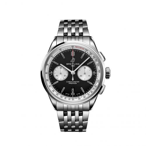 Premier B01 Chronograph 42 Stainless Steel / Black / Bracelet