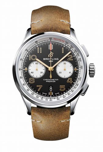 Premier B01 Chronograph 42 Stainless Steel / Norton Edition  / Nubuck / Pin