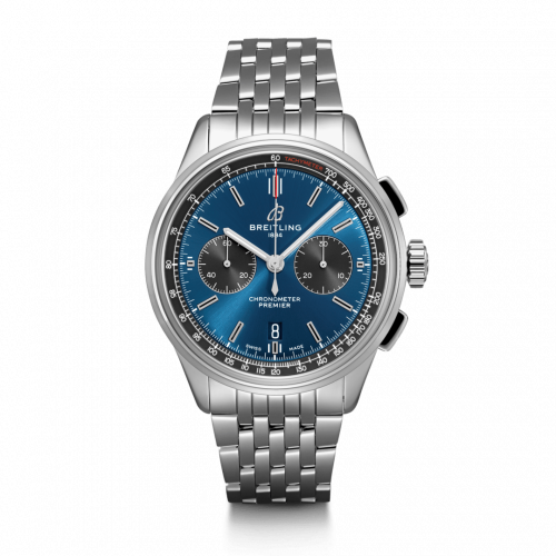 Premier B01 Chronograph 42 Stainless Steel / Blue / Bracelet