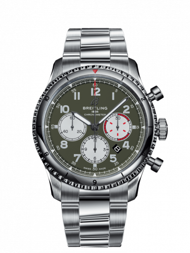 Aviator 8 B01 Chronograph 43 Stainless Steel / Curtiss Warhawk / Bracelet