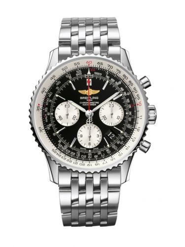 Navitimer 01 43 Stainless Steel / Black / Bracelet