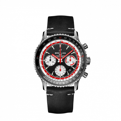 Navitimer 1 B01 Chronograph 43 Stainless Steel / Airline Editions SwissAir / Calf / Pin