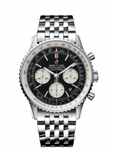 Navitimer 1 B01 Chronograph 43 Stainless Steel / Black / Bracelet
