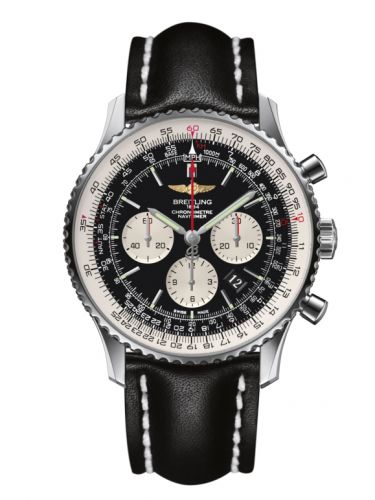 Navitimer 01 46 Stainless Steel / Black / Calf / Pin