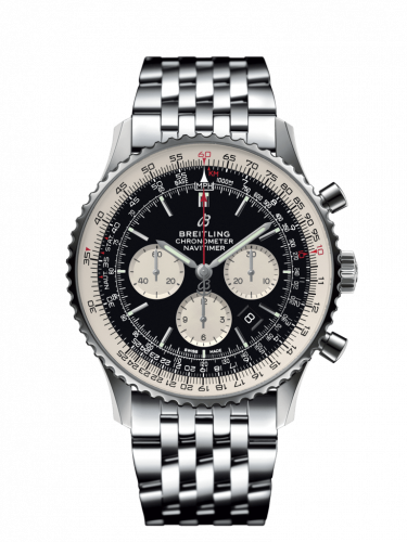 Navitimer 1 B01 Chronograph 46 Stainless Steel / Black / Bracelet