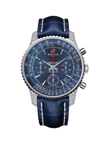 Montbrillant 01 Stainless Steel / Diamondworks / Aurora Blue / Croco