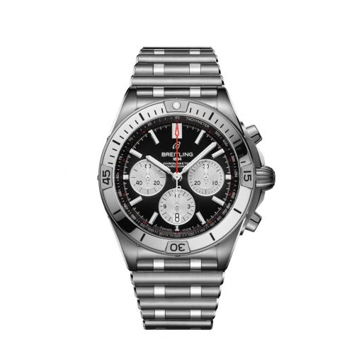 Chronomat B01 42 Stainless Steel / Black / Rouleaux