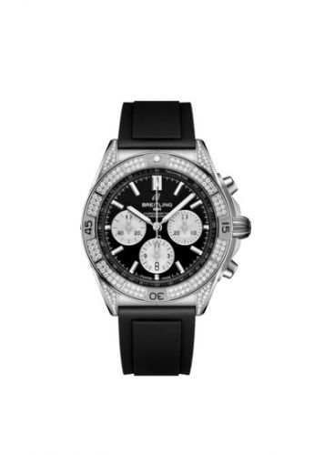 Chronomat B01 42 Stainless Steel - Diamond / Black / Rubber