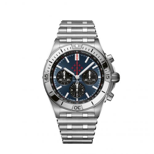 Chronomat B01 42 Stainless Steel / Red Arrows / Rouleaux