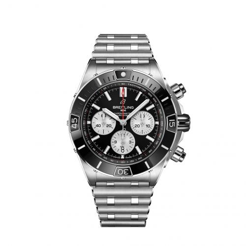 Super Chronomat B01 44 Stainless Steel / Black / Rouleaux