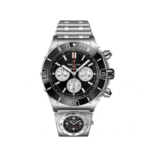 Super Chronomat B01 44 Stainless Steel / Black / Rouleaux - UTC
