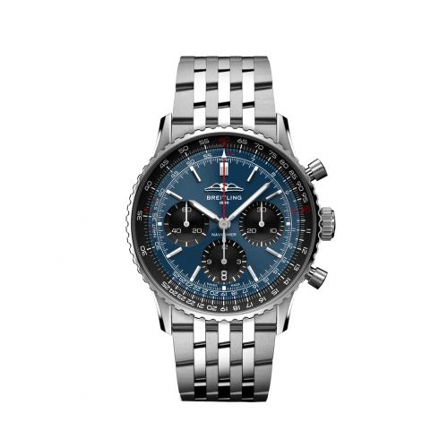 Navitimer B01 Chronograph 41 Stainless Steel / Blue / Bracelet