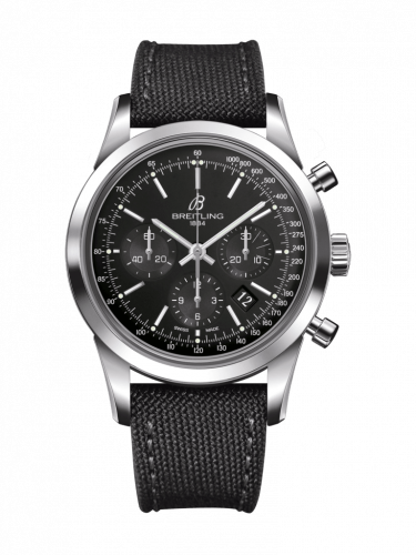 Transocean Chronograph Stainless Steel / Black / Military / Pin