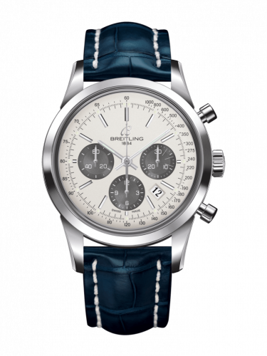 Transocean Chronograph Stainless Steel / Panda / Croco / Folding