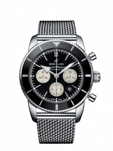 Superocean Heritage II B01 Chronograph 44 Stainless Steel / Black / Bracelet