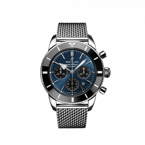 Superocean Heritage II B01 Chronograph 44 Stainless Steel / Blue / Bracelet