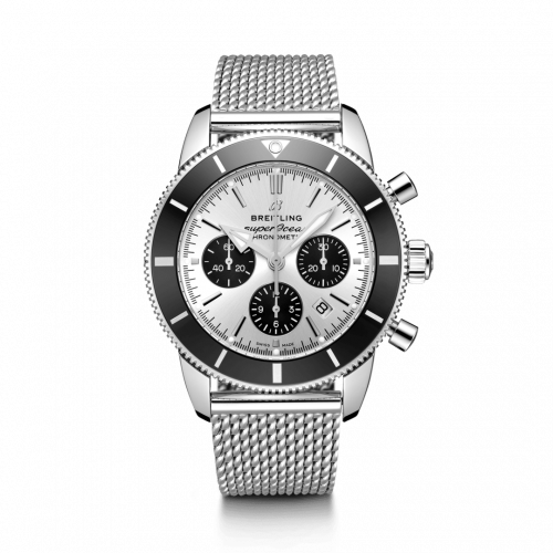 Superocean Heritage II B01 Chronograph 44 Stainless Steel / Silver / Bracelet