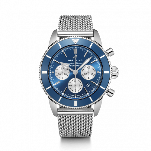 Superocean Heritage II B01 Chronograph 44 Stainless Steel / Blue / Bracelet