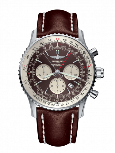 Navitimer Rattrapante Stainless Steel / Panamerican Bronze / Calf / Pin