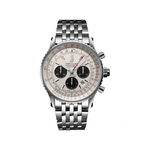 Navitimer Rattrapante Stainless Steel / Silver / Alligator / Bracelet