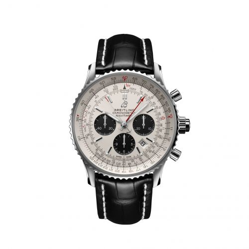 Navitimer Rattrapante Stainless Steel / Silver / Alligator / Pin