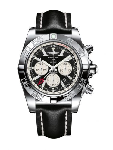 Chronomat 47 GMT Stainless Steel / Onyx Black / Calf