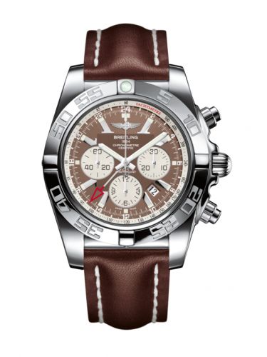 Chronomat 47 GMT Stainless Steel / Metallica Brown /  Calf