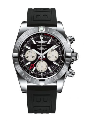 Chronomat 44 GMT Stainless Steel / Onyx Black / Rubber