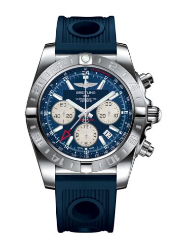 Chronomat 44 GMT Stainless Steel / Metallica Blue / Rubber
