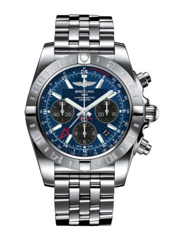 Chronomat 44 GMT Stainless Steel / Blackeye Blue / Bracelet