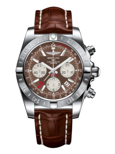 Chronomat 44 GMT Stainless Steel / Metallica Brown / Croco