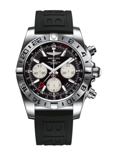 Chronomat 44 GMT Stainless Steel / Onyx Black / Rubber